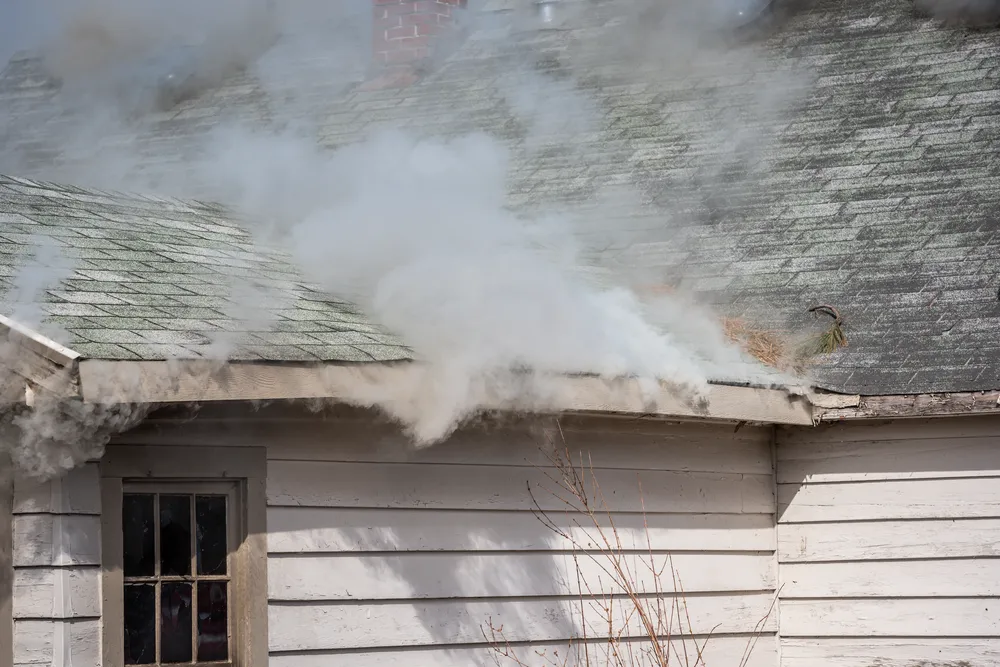 smoke coming from house insurance claim specialists need to help syracuse